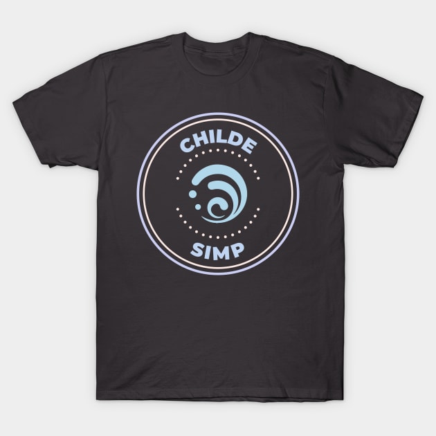 Genshin Impact Childe simp T-Shirt by Oricca